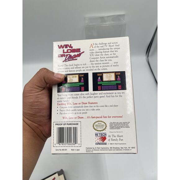 Win Lose Draw (Nintendo NES) Complete in Box CIB Near Mint - Picture 13 of 16
